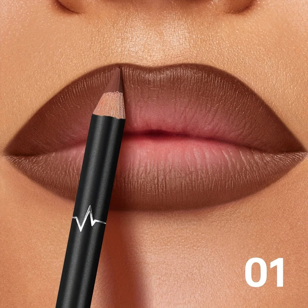 Waterproof Matte Lip Liner Set — 6 Long-Wear Shades