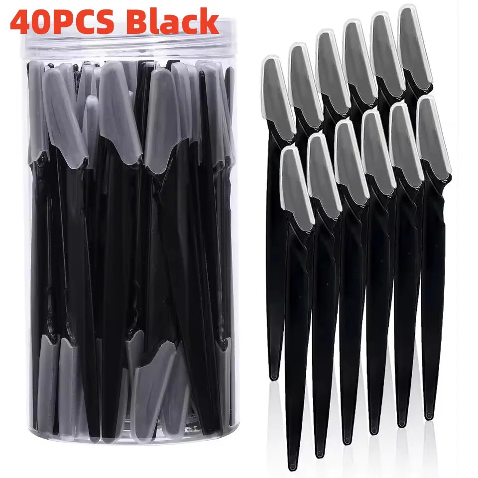 Facial Razor & Eyebrow Trimmer Set — Dermaplaning Blades