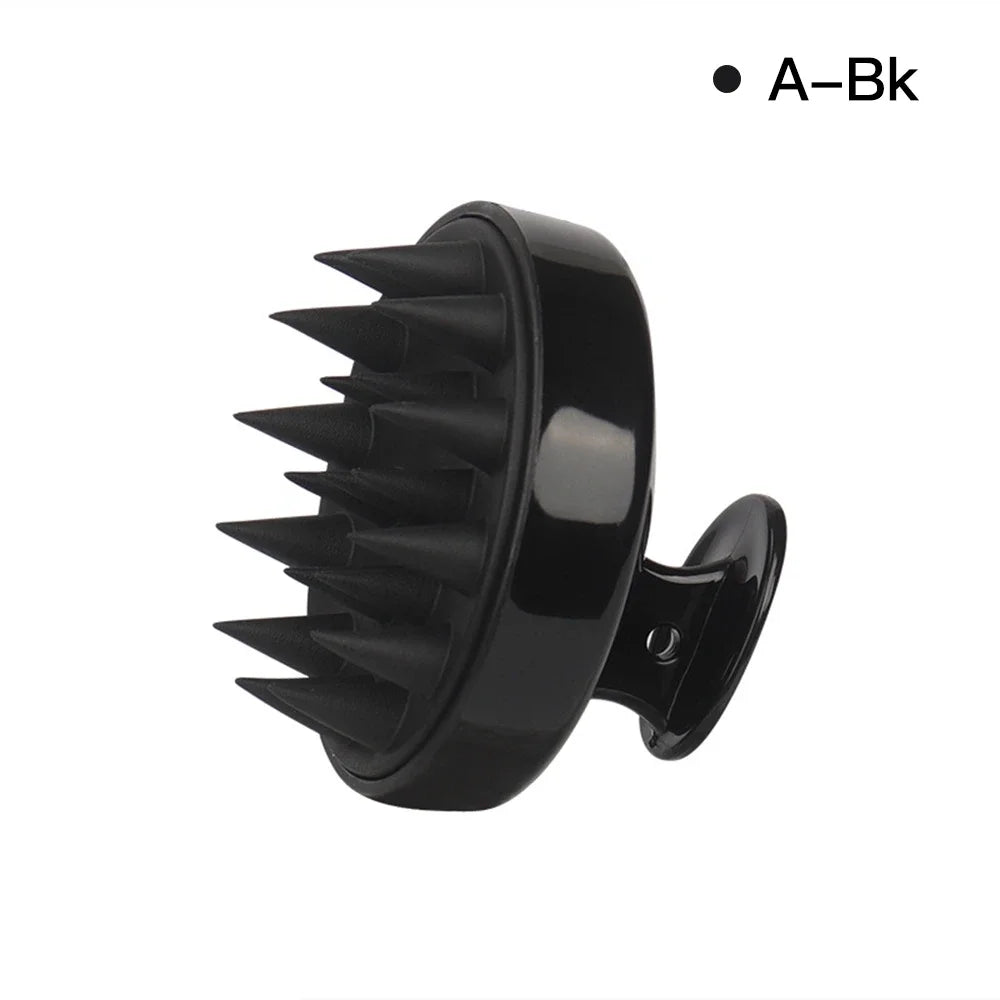 Silicone Scalp Massage Brush — Shampoo & Hair Wash Comb