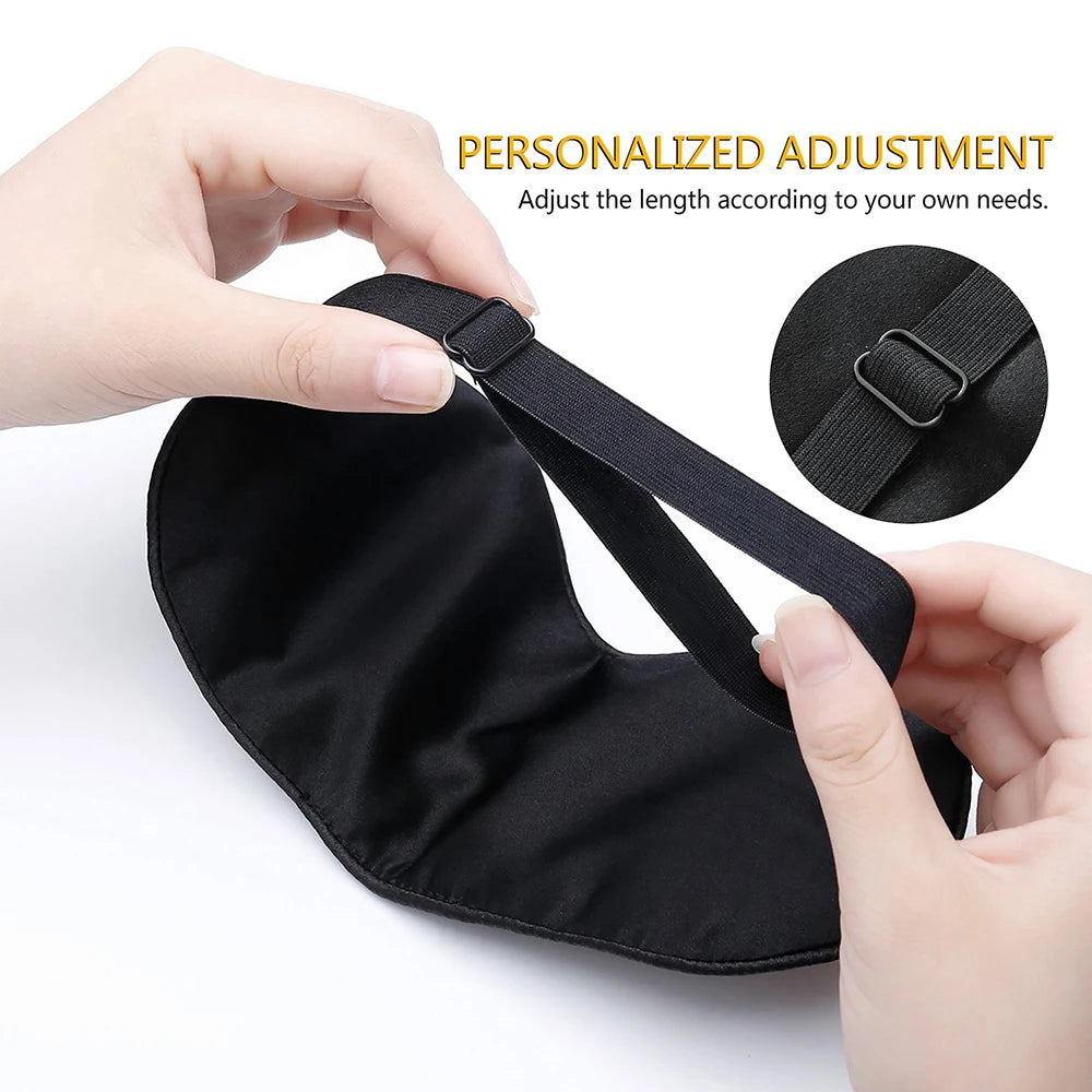 Silk Sleep Mask — Cotton-Filled Blackout Eye Mask