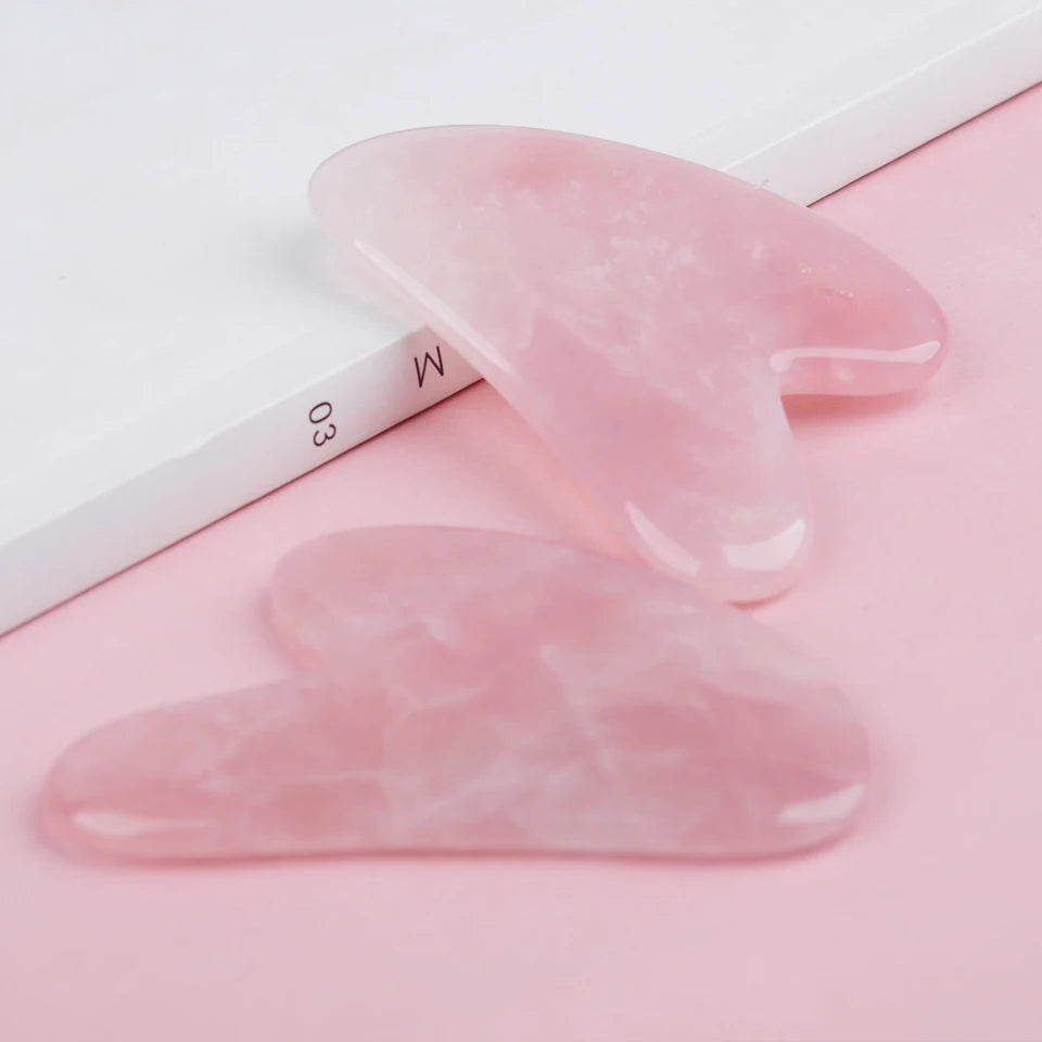 Gua Sha Facial Board — Rose & Jade Tone