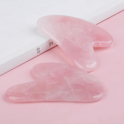 Gua Sha Facial Board — Rose & Jade Tone