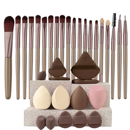 20-Piece Makeup Brush Set — Face, Eye & Blending Brushes