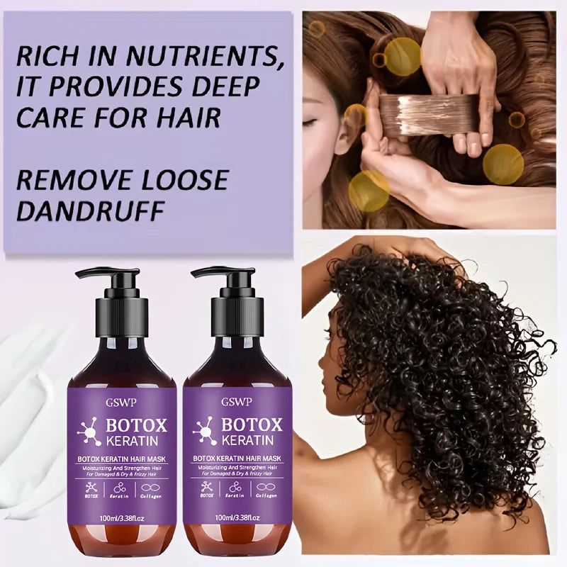 Keratin Repair Hair Mask 100ml / 200ml — Frizz & Split Ends