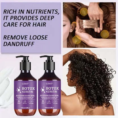Keratin Repair Hair Mask 100ml / 200ml — Frizz & Split Ends
