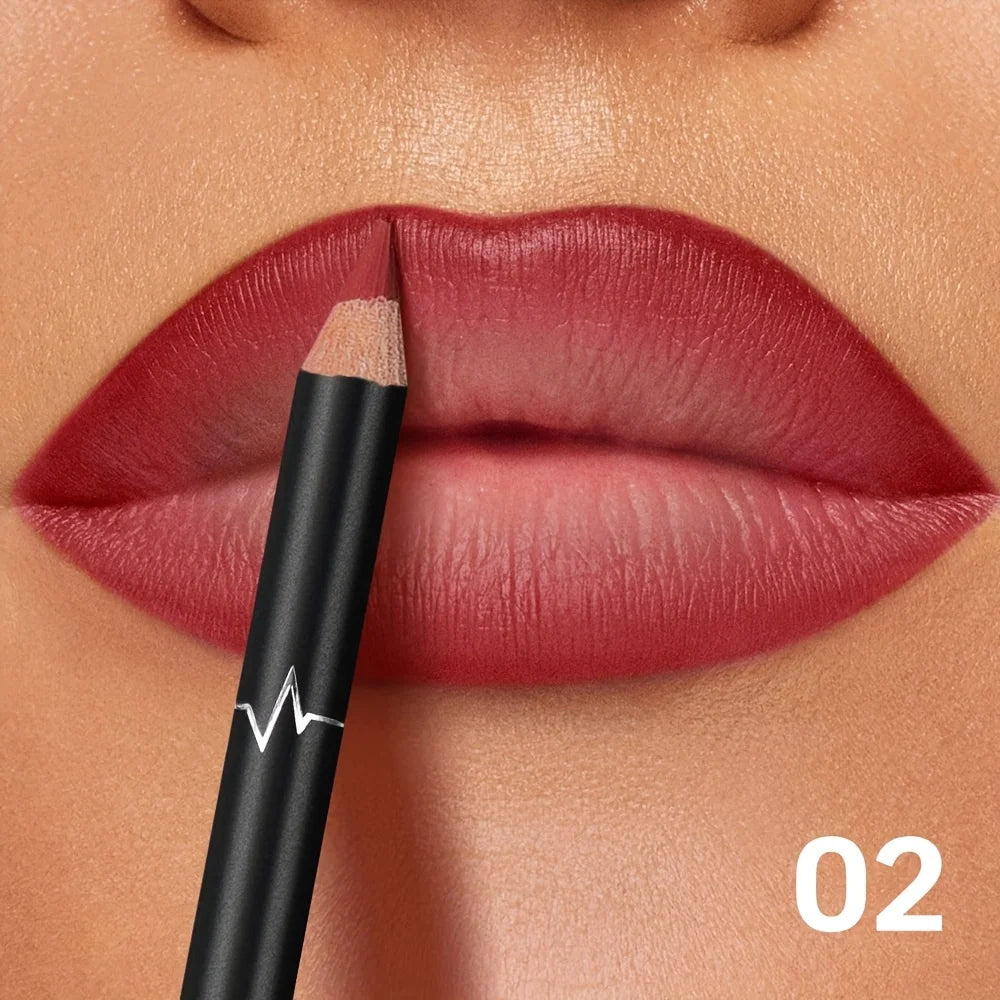 Waterproof Matte Lip Liner Set — 6 Long-Wear Shades