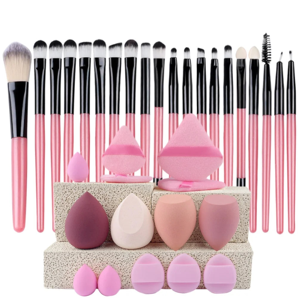 20-Piece Makeup Brush Set — Face, Eye & Blending Brushes