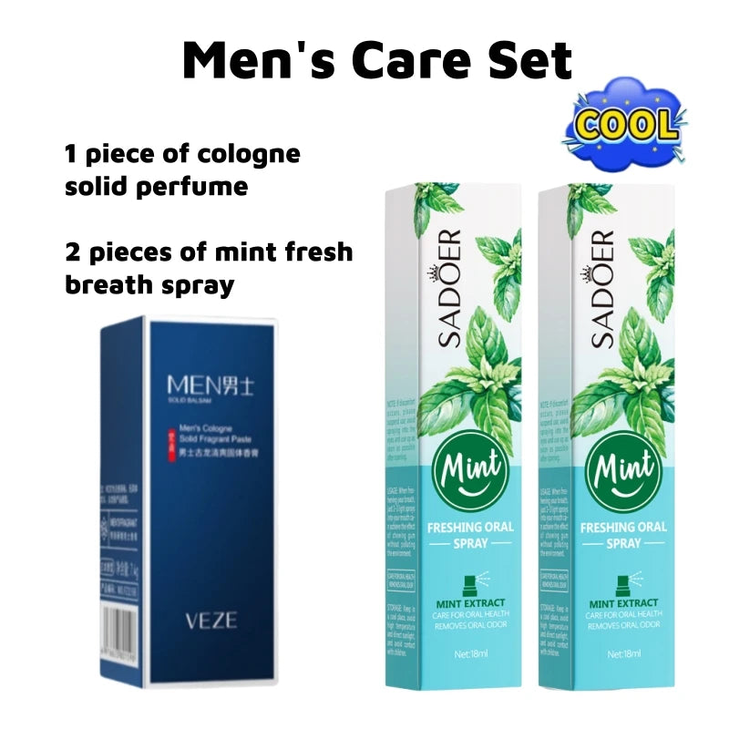 Men's Solid Perfume Stick — Light Fresh Travel Cologne