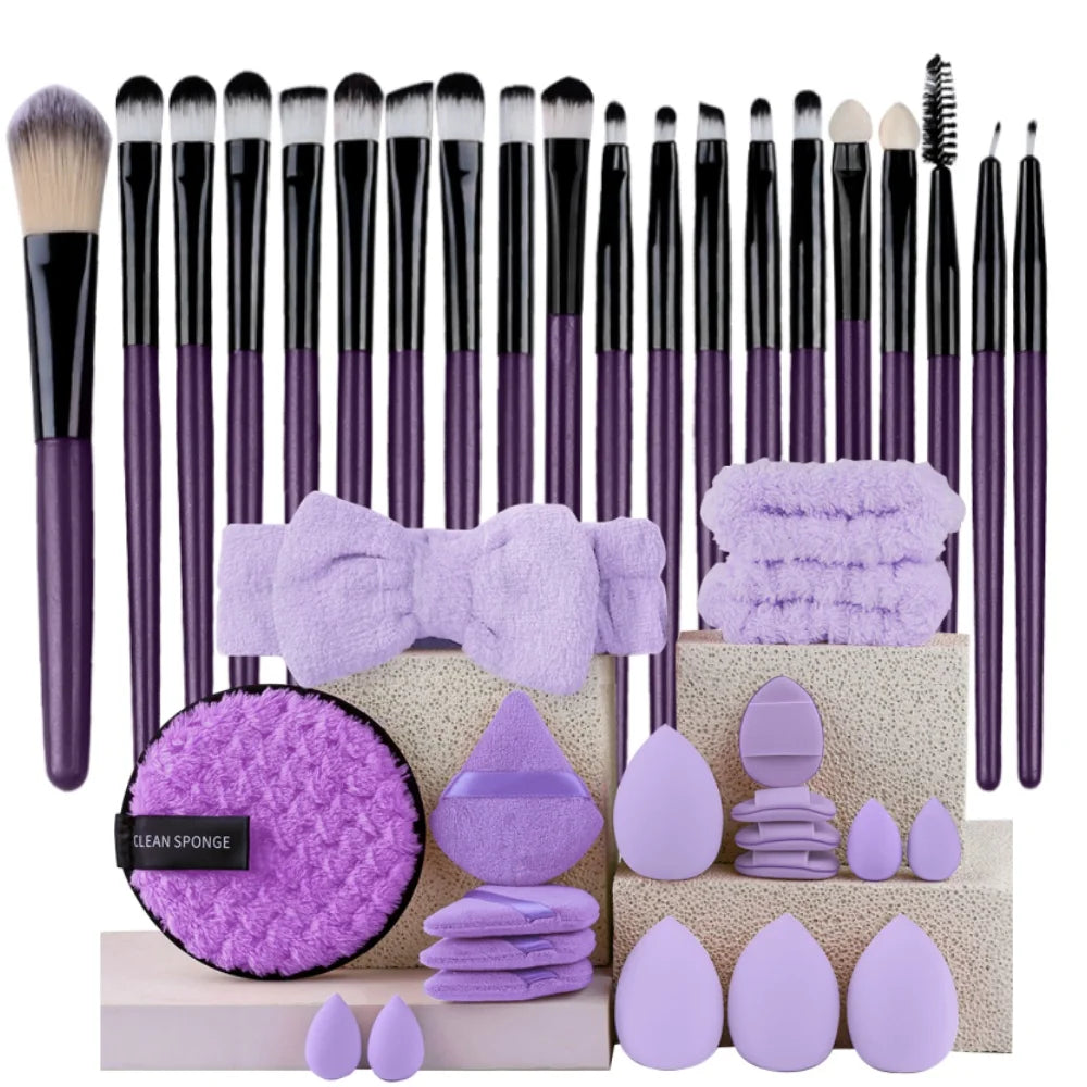 20-Piece Makeup Brush Set — Face, Eye & Blending Brushes