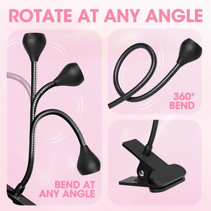 Clip-On USB Nail Lamp — Mini 395nm UV Dryer