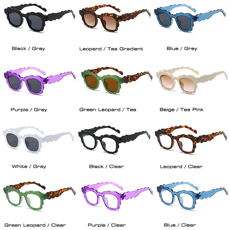 Jelly Tint Square Sunglasses — Clear Gradient UV400
