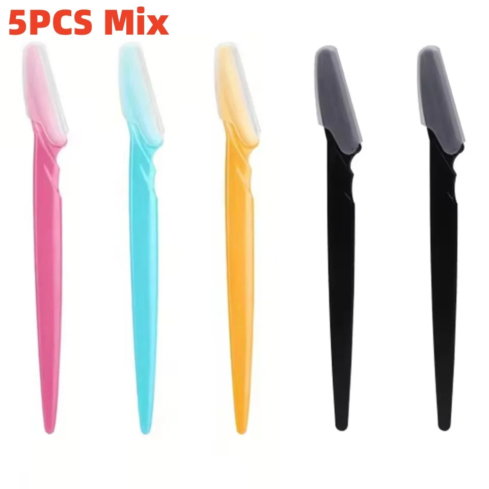 Facial Razor & Eyebrow Trimmer Set — Dermaplaning Blades