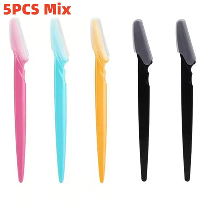 Facial Razor & Eyebrow Trimmer Set — Dermaplaning Blades