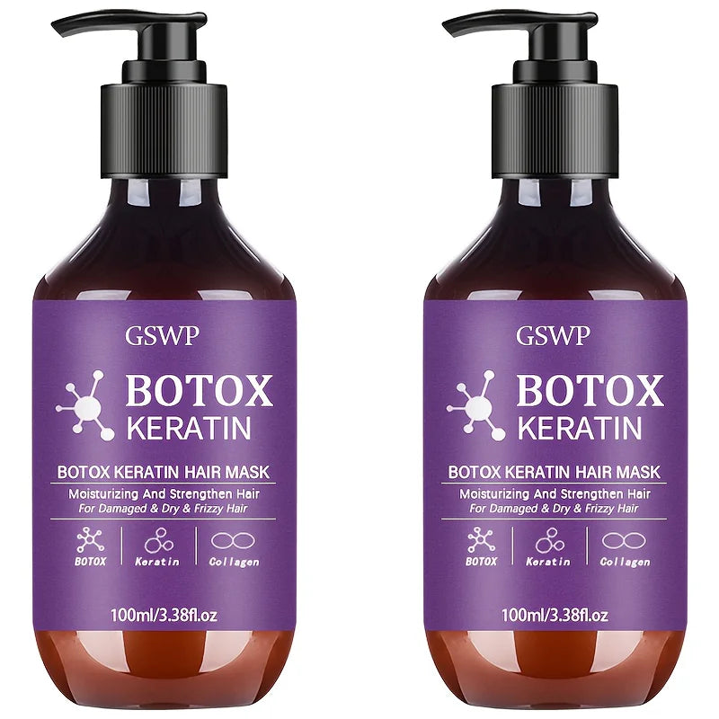 Keratin Repair Hair Mask 100ml / 200ml — Frizz & Split Ends