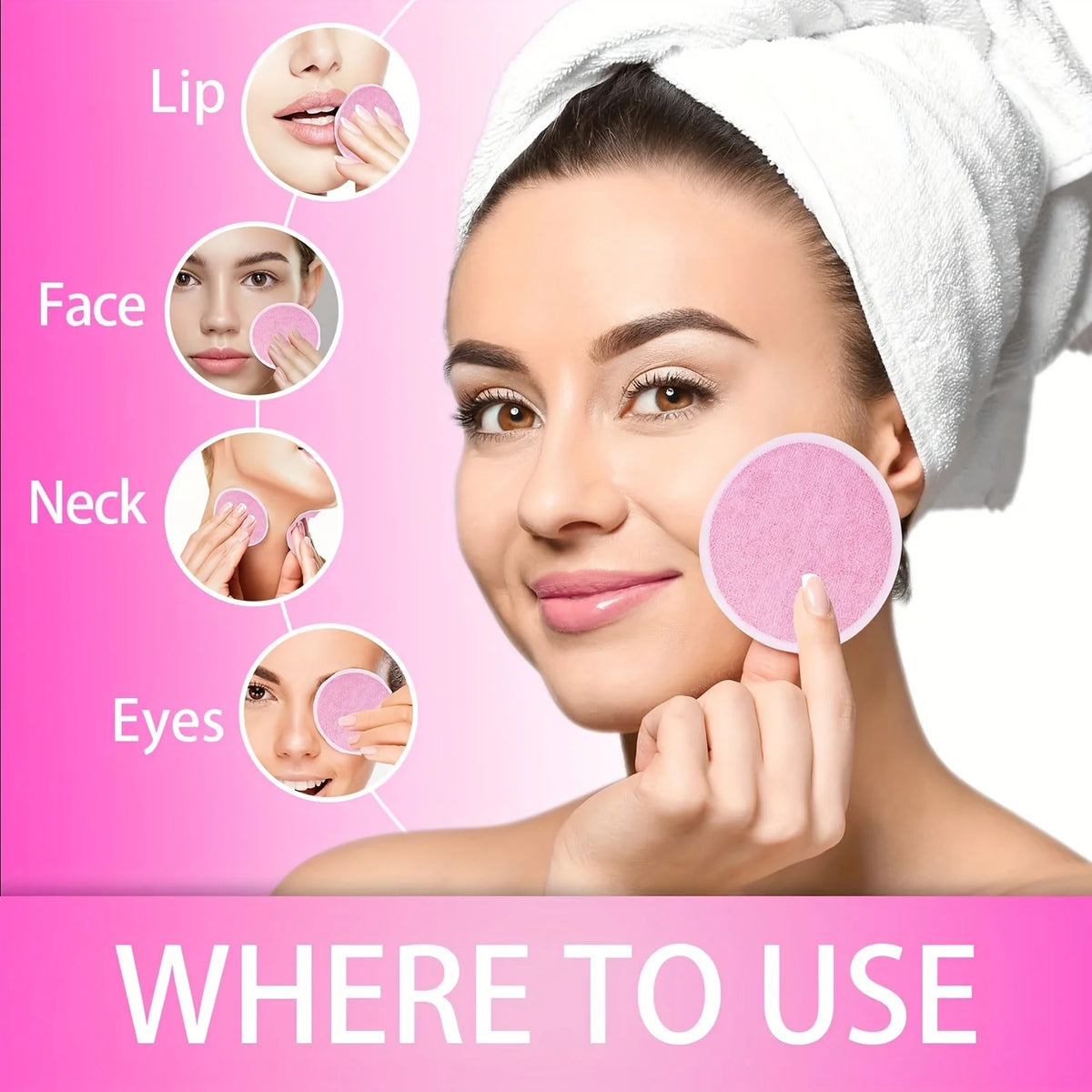Reusable Makeup Remover Pads — 10 Pack