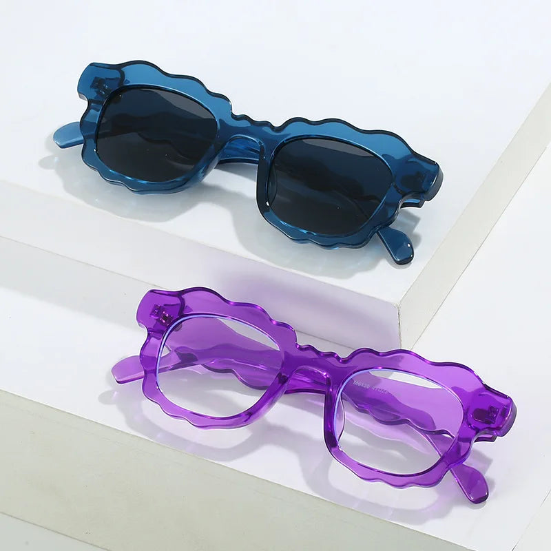 Jelly Tint Square Sunglasses — Clear Gradient UV400