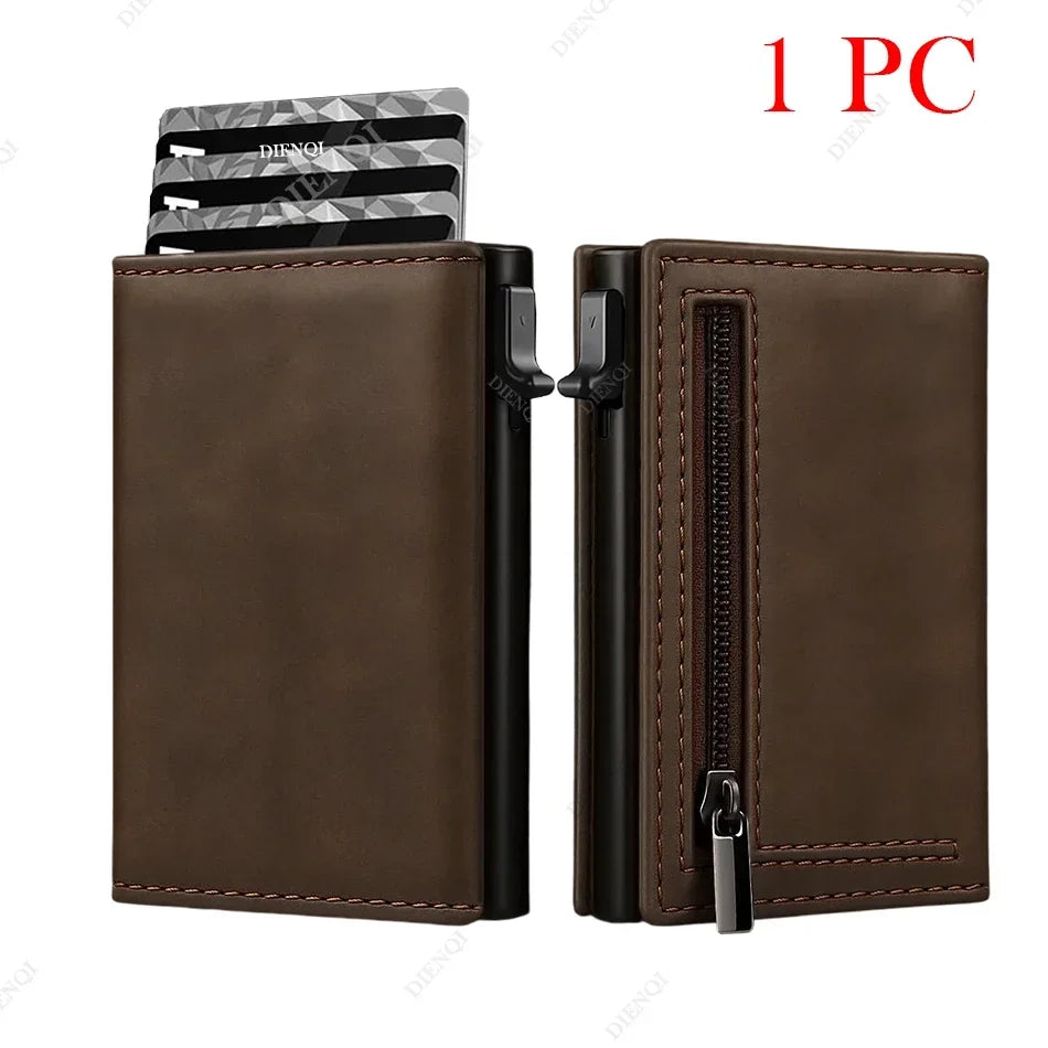 Carbon Fiber RFID Card Holder — Slim ID & Bank Card Wallet