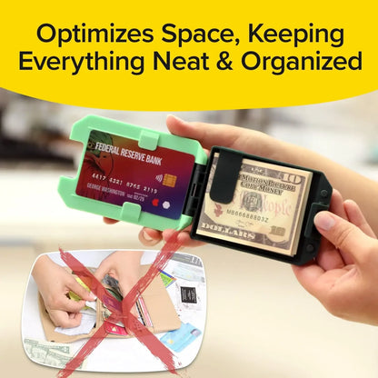 Slim RFID Wallet with Removable Money Clip — Card Holder