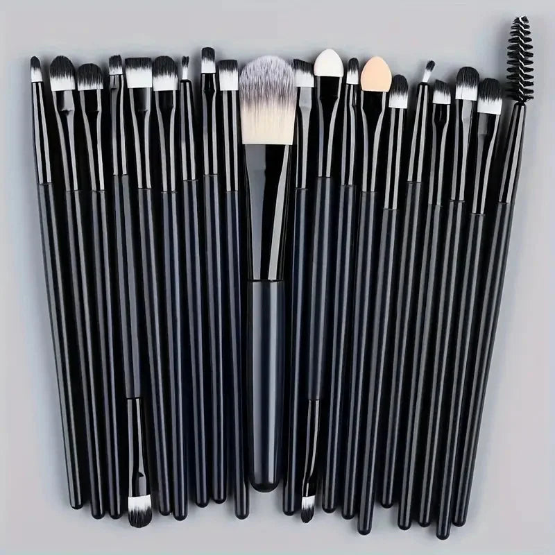 20-Piece Makeup Brush Set — Face, Eye & Blending Brushes