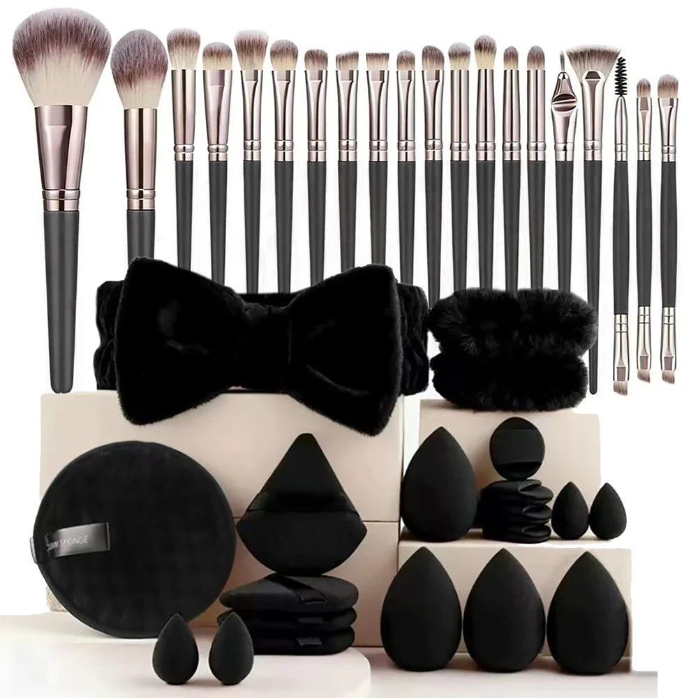 33-Piece Beauty Sponge & Makeup Applicator Set