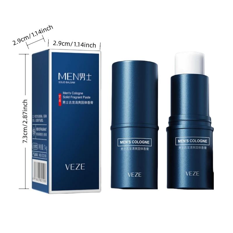 Men's Solid Perfume Stick — Light Fresh Travel Cologne