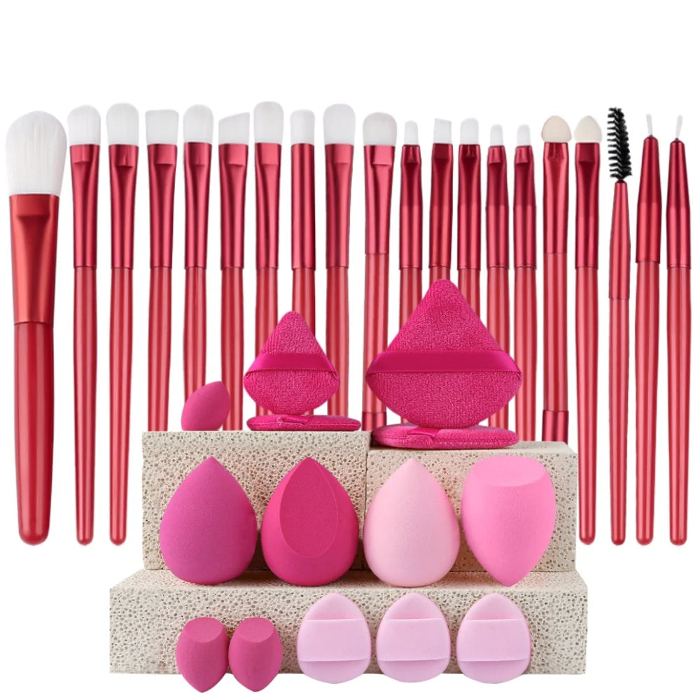 20-Piece Makeup Brush Set — Face, Eye & Blending Brushes