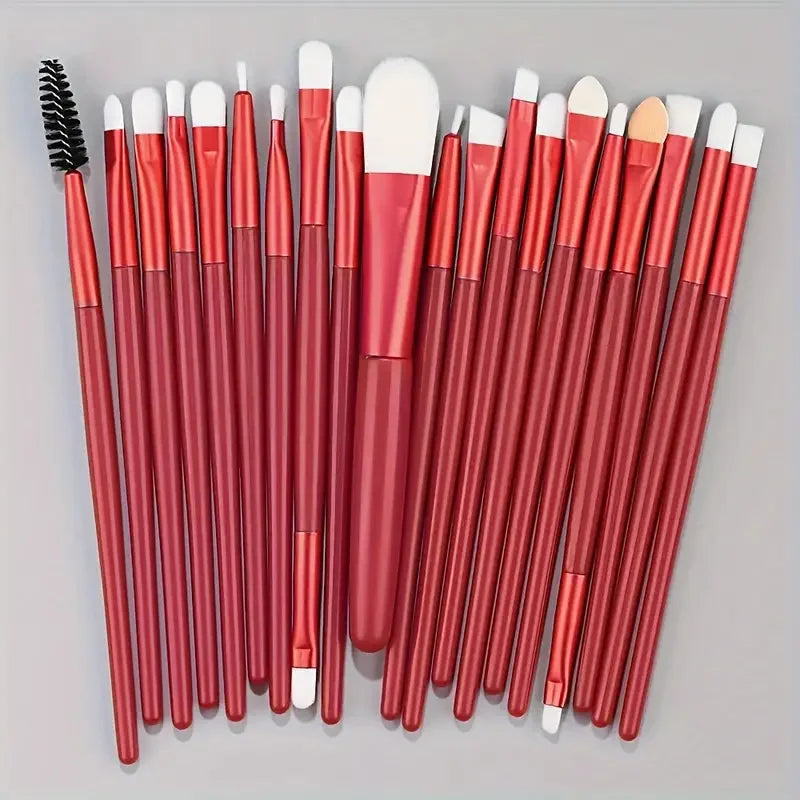 20-Piece Makeup Brush Set — Face, Eye & Blending Brushes