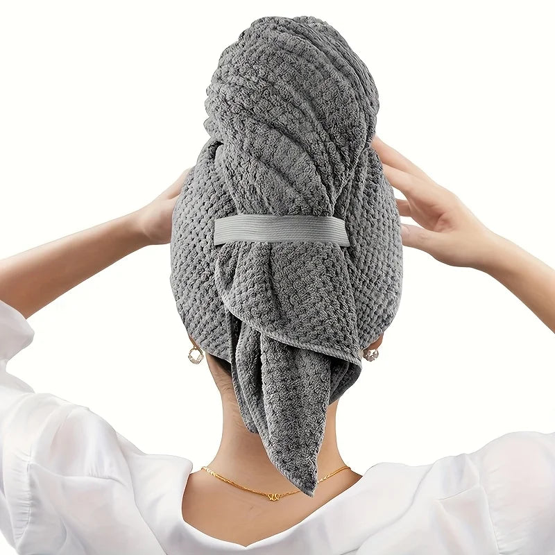 Microfiber Hair Towel Wrap — Quick-Dry Turban