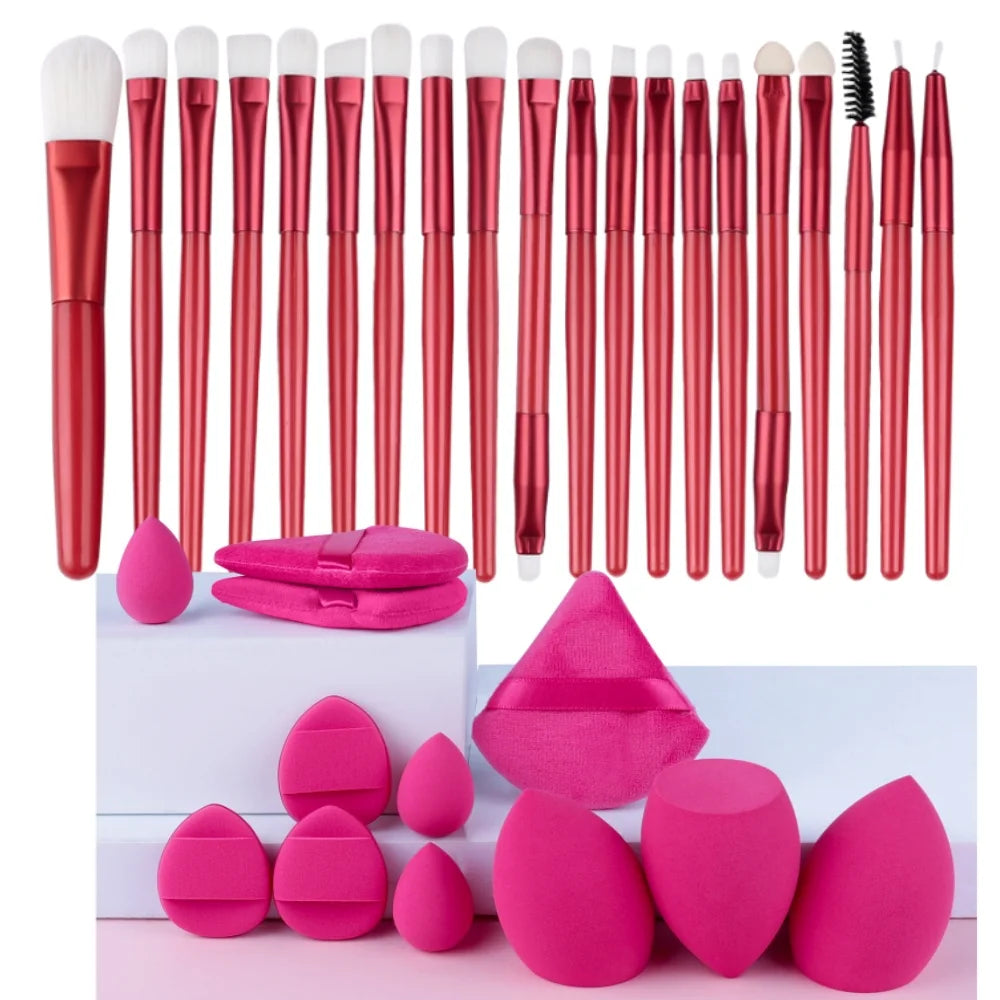 20-Piece Makeup Brush Set — Face, Eye & Blending Brushes