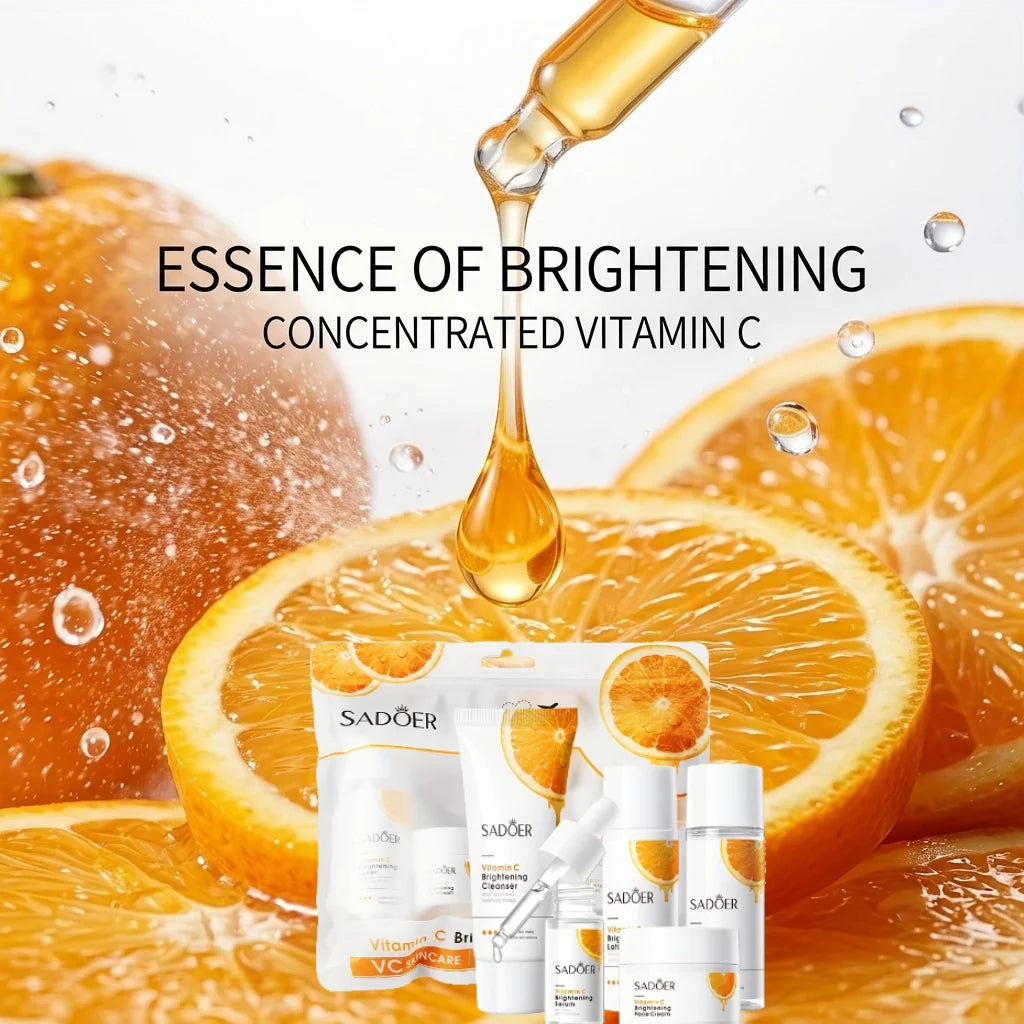 Vitamin C Travel Skincare Set — 5pc Brightening Routine