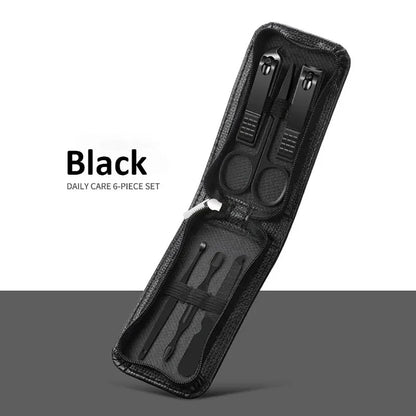 6-Piece Travel Manicure Set with Nail Scissors & Clippers