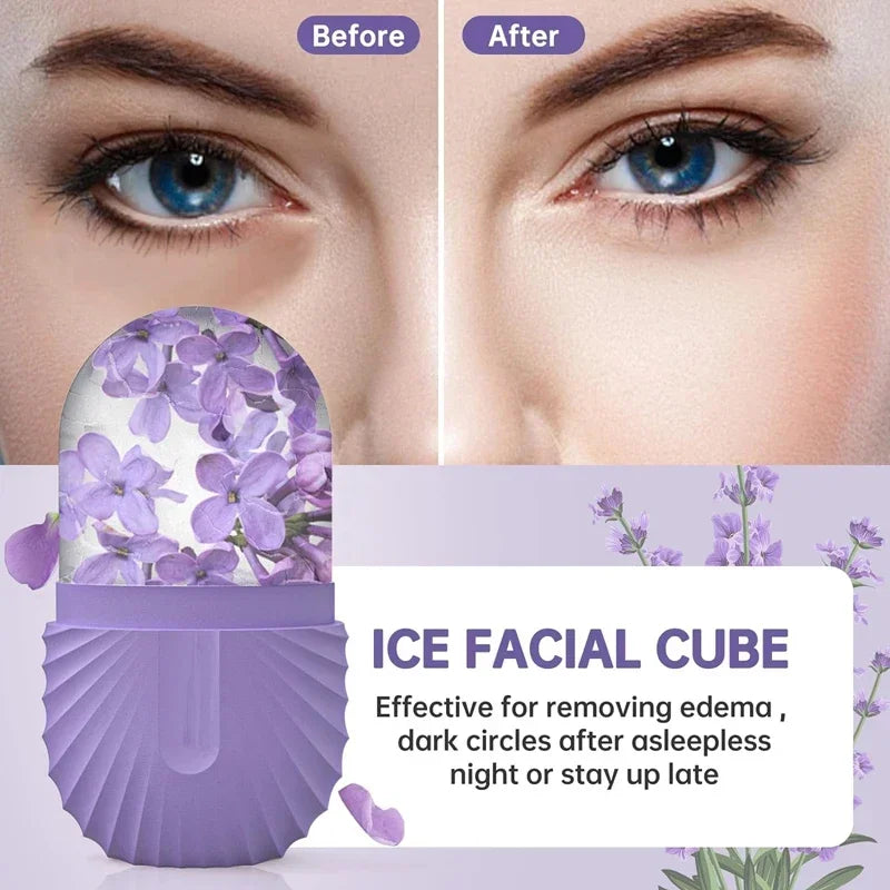 Silicone Ice Roller & Mold — Puffiness & Pores
