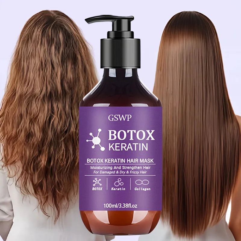 Keratin Repair Hair Mask 100ml / 200ml — Frizz & Split Ends