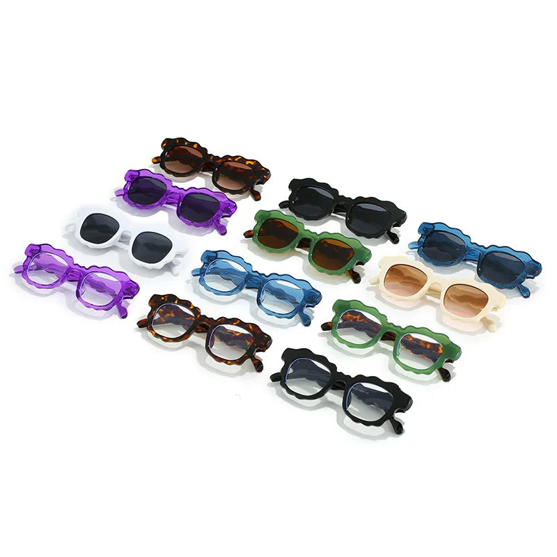 Jelly Tint Square Sunglasses — Clear Gradient UV400