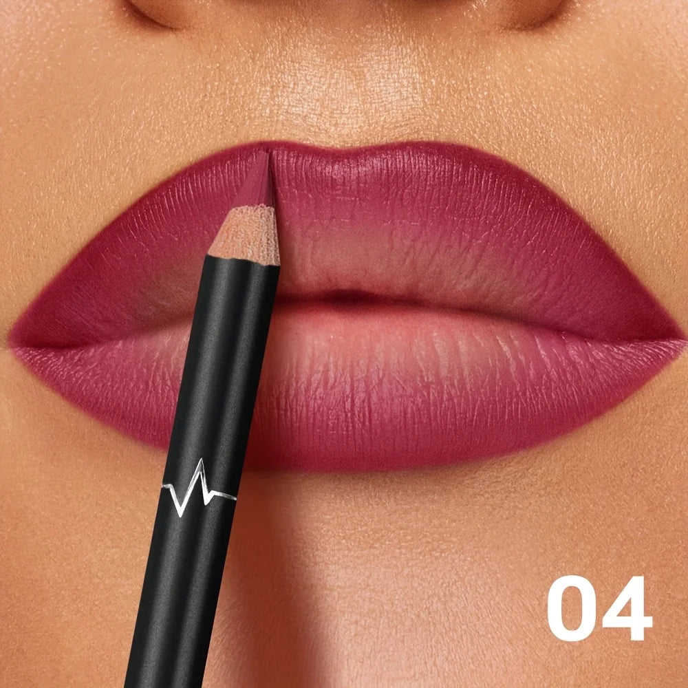 Waterproof Matte Lip Liner Set — 6 Long-Wear Shades