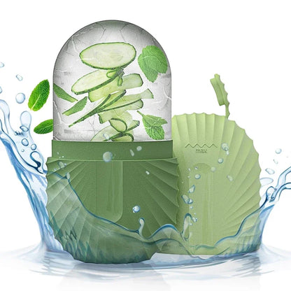 Silicone Ice Roller & Mold — Puffiness & Pores
