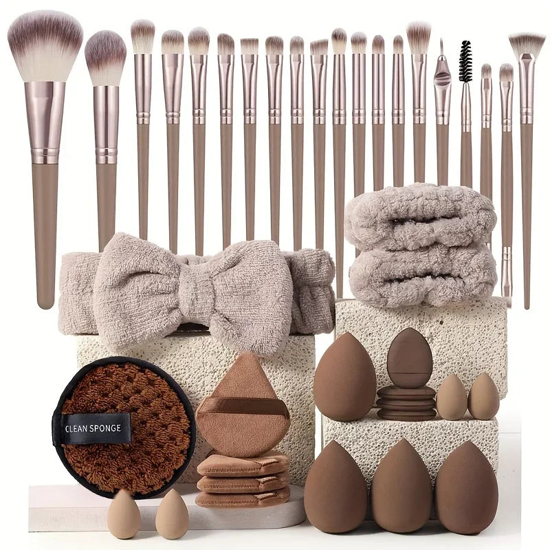 33-Piece Beauty Sponge & Makeup Applicator Set