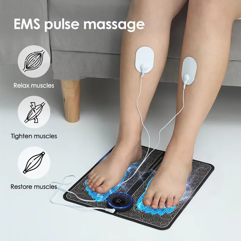 Electric Foot Massager Pad — Deep Muscle Relief Mat