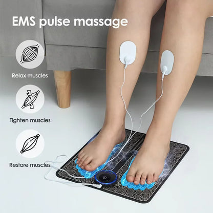 Electric Foot Massager Pad — Deep Muscle Relief Mat