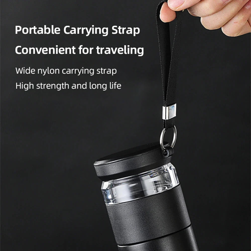 500ml Tea Infuser Thermos – Stainless Steel Insulated Travel Mug with Handle, Leakproof Flask for Gift
