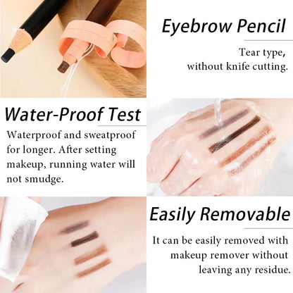 Microblading Brow Pencil 5pc — Waterproof Hair-Stroke Tint