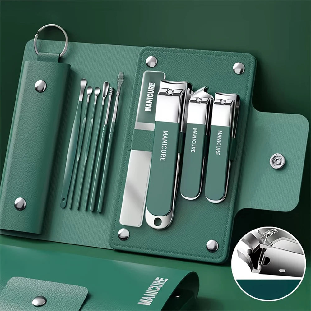 6-Piece Travel Manicure Set with Nail Scissors & Clippers