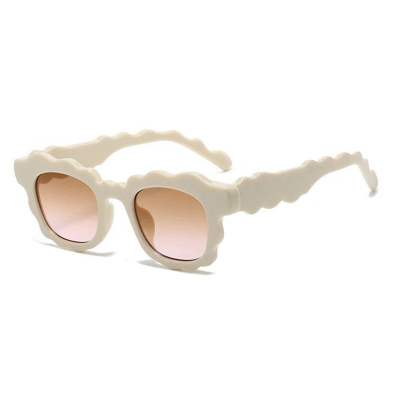Jelly Tint Square Sunglasses — Clear Gradient UV400