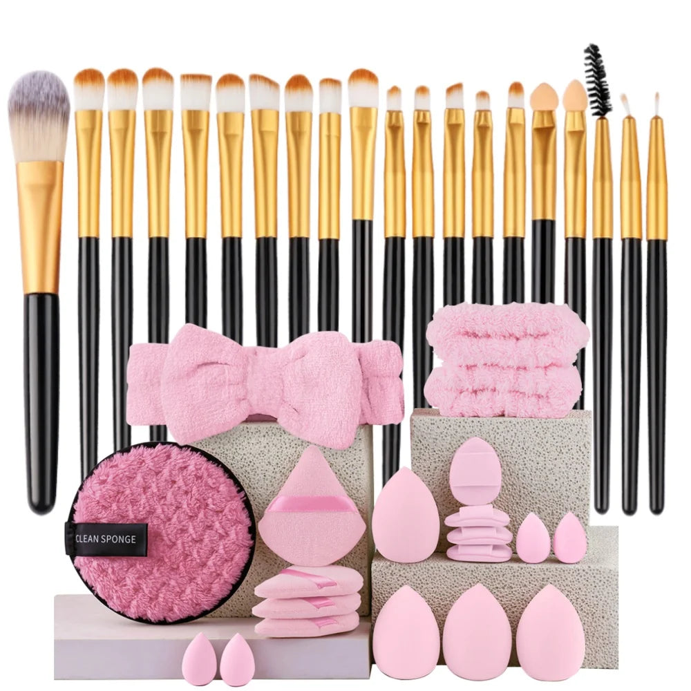 20-Piece Makeup Brush Set — Face, Eye & Blending Brushes