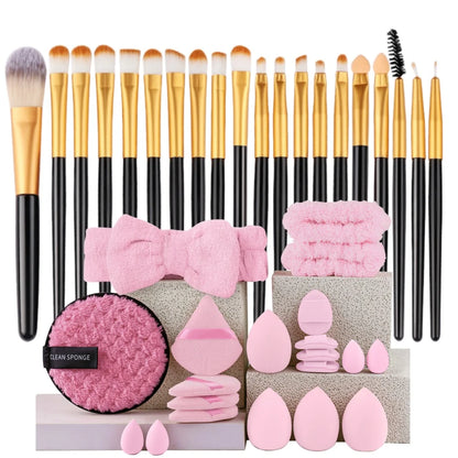 20-Piece Makeup Brush Set — Face, Eye & Blending Brushes