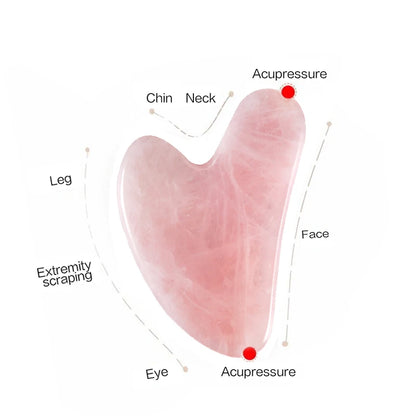 Gua Sha Facial Board — Rose & Jade Tone