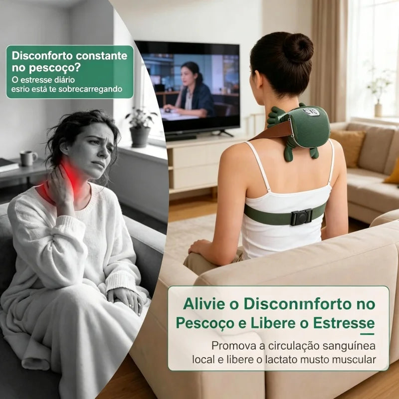 4D Heated Neck & Shoulder Massager — Kneading Shiatsu