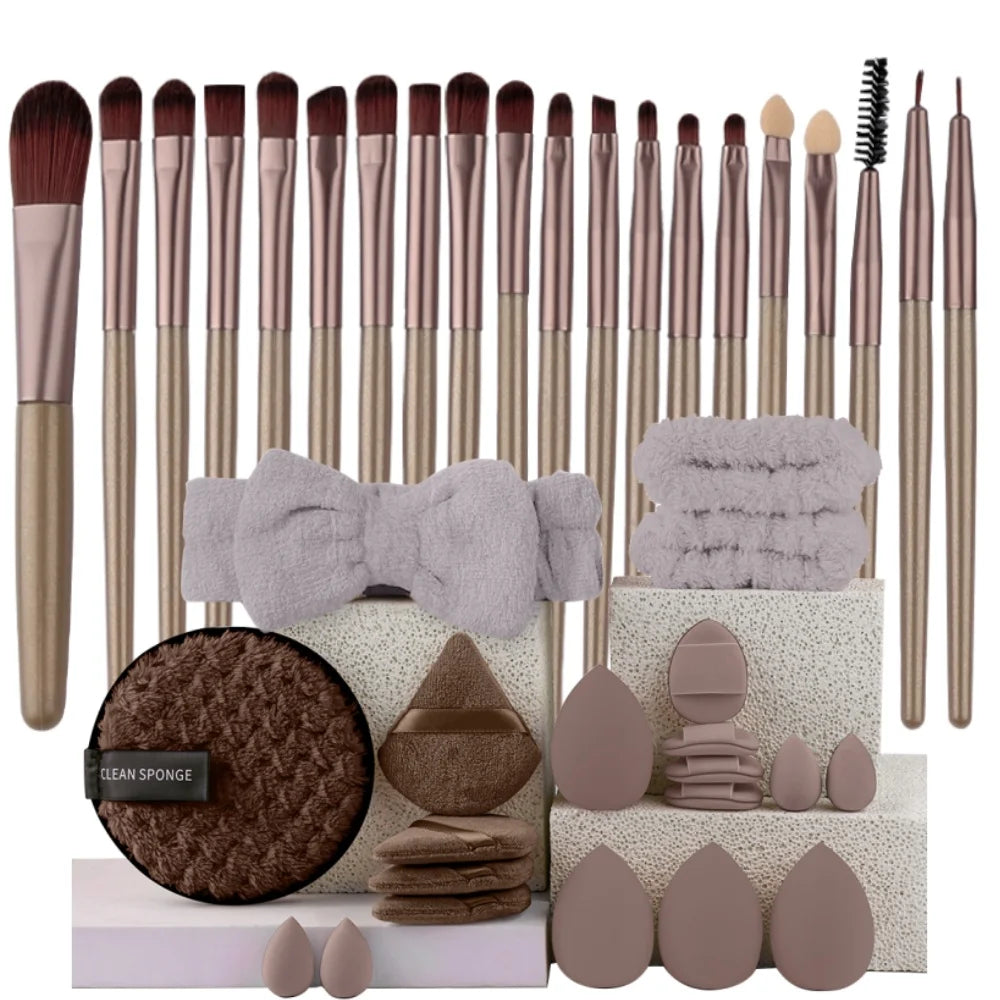 20-Piece Makeup Brush Set — Face, Eye & Blending Brushes