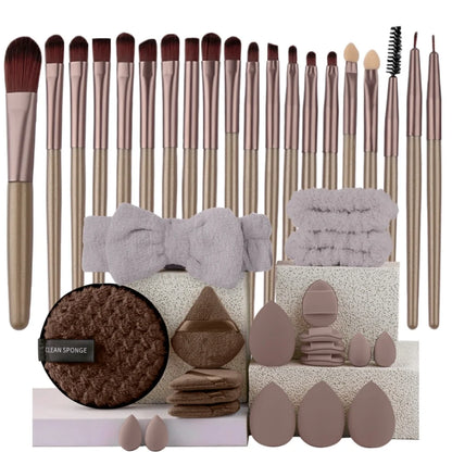 20-Piece Makeup Brush Set — Face, Eye & Blending Brushes