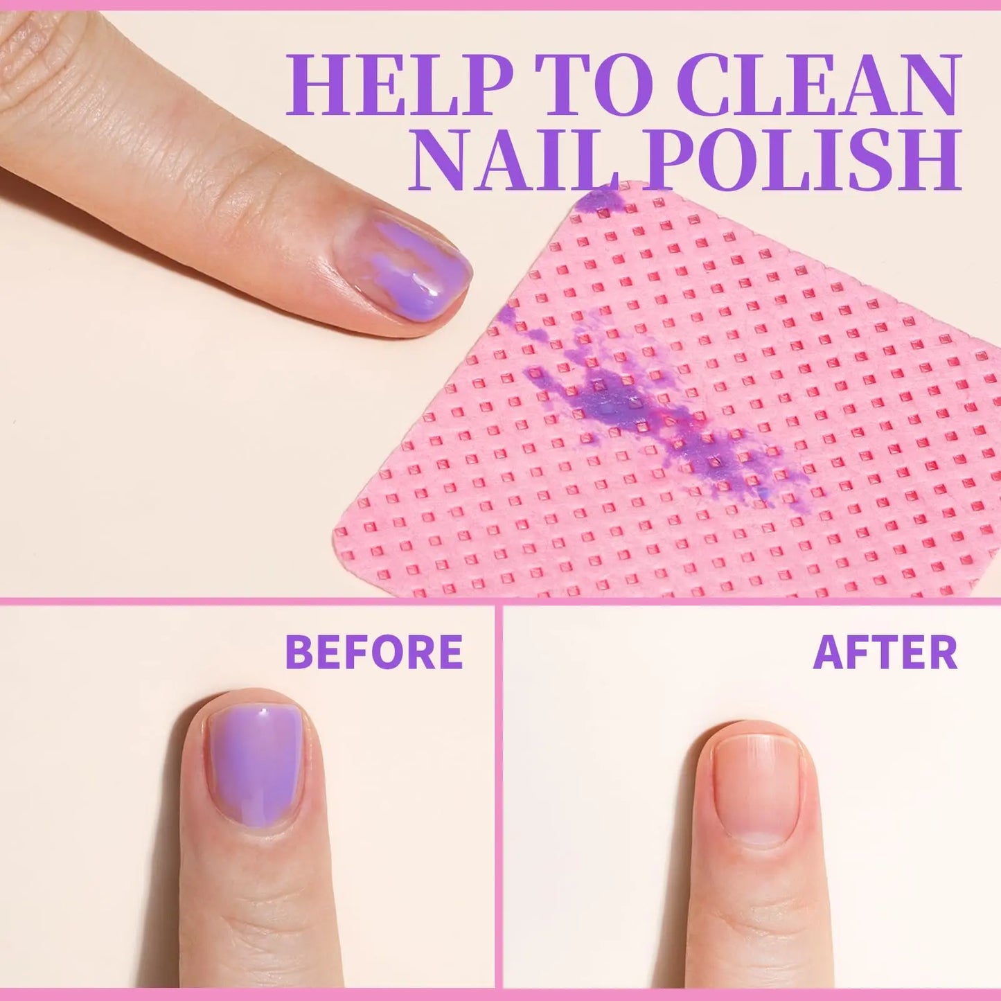 Lint-Free Nail & Lash Wipes — 200 Pack